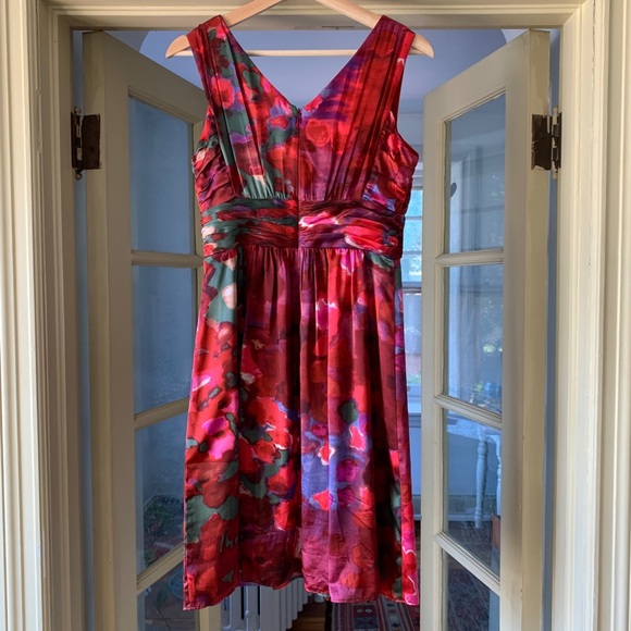 Banana Republic 100% Silk Satin Cocktail Dress 4 - Picture 2 of 7